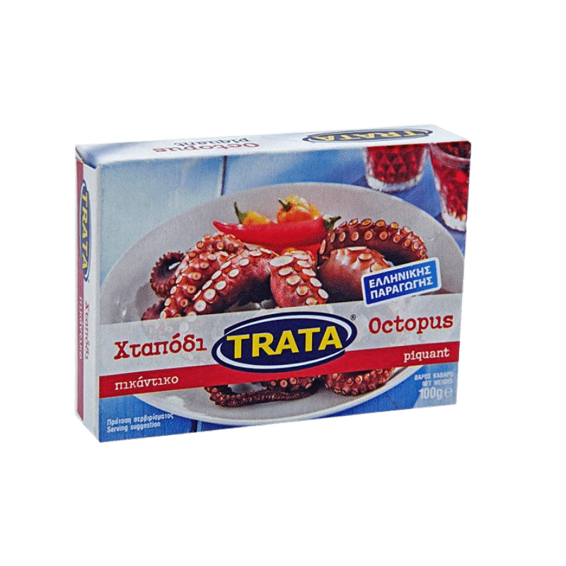 Oktopus Pikant (100g) Trata von Trata bei Araxxon  - Hochwertiges griechisches Produkt.   Oktopus Pikant (100g) Trata από Trata στο Araxxon  - Αυθεντικό ελληνικό προϊόν.